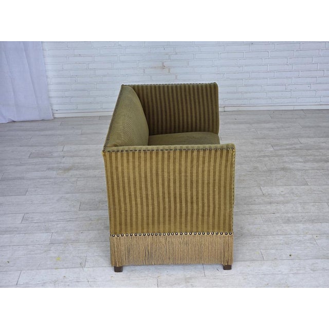 Danish 2-Seater Sofa in Green Velour, 1970s For Sale - Image 15 of 18