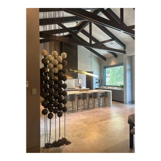 Kelly Farley Studio Modern Hanging Sphere Sculpture For Sale