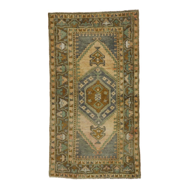 Vintage Turkish Oushak Rug, 03'05 X 06'03 For Sale
