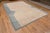 Artistic Light Blue And Ivory Background With Soft Rustic Tone Tribal Geometric Pattern Modern Area Rug, Country of...
