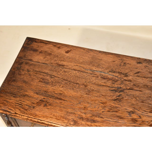 Circa 1900 English Elm Geometric Sideboard For Sale - Image 9 of 9