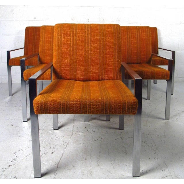 Mid-Century Modern Mid-Century Knoll Style Armchairs - Set of 6 For Sale - Image 3 of 9