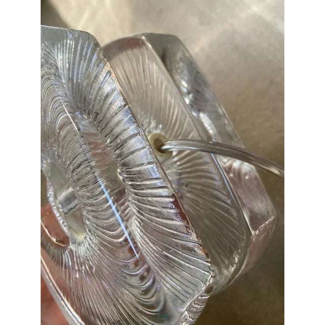 Small Vintage Glass Table Lamp, 1960s For Sale - Image 8 of 9