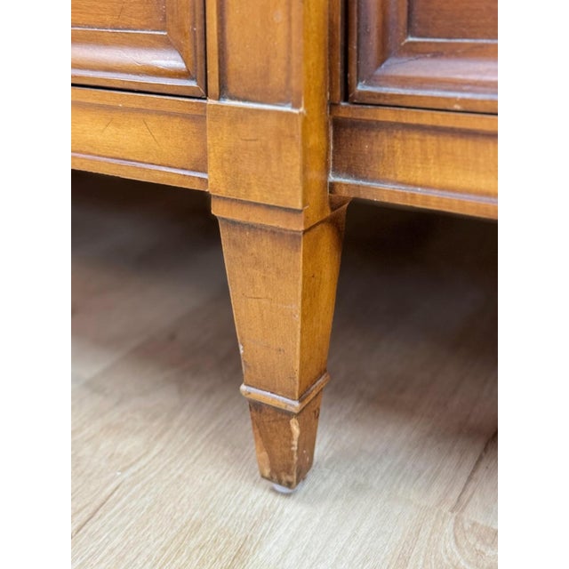 Vintage Dresser Drexel Transitional MCM Nine Drawer Lowboy Brass Handles For Sale - Image 18 of 18