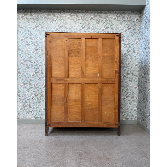 Parisian Wardrobe with Sliding Doors and Hanging Rail, 1950s For Sale - Image 6 of 16