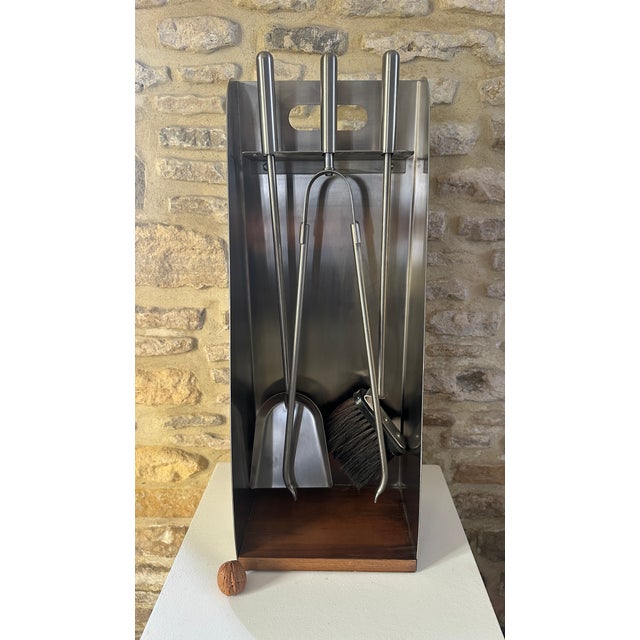 Vintage Fireplace Tool Set in Metal, 1970, Set of 3 For Sale - Image 12 of 12