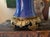 This is a fabulous blue, glazed vase lamp, presented in the most royal vivid blue, the vase is slender and curves, gently...