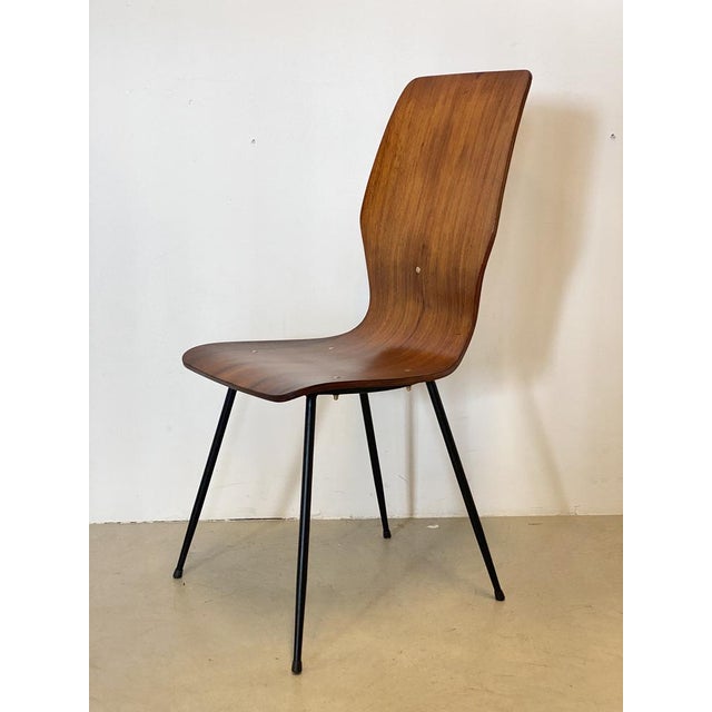 Vintage Curved Plywood Chairs, Set of 6 For Sale - Image 4 of 18