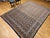 Vintage Tabriz Rug, Hand-Knotted Wool, Allover Geometric Pattern, Navy & Tan, 9x11 For Sale - Image 4 of 15