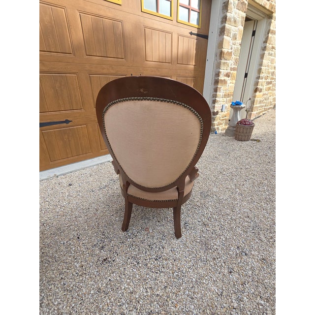 Antique Victorian Needlework Parlor Chair For Sale - Image 15 of 18