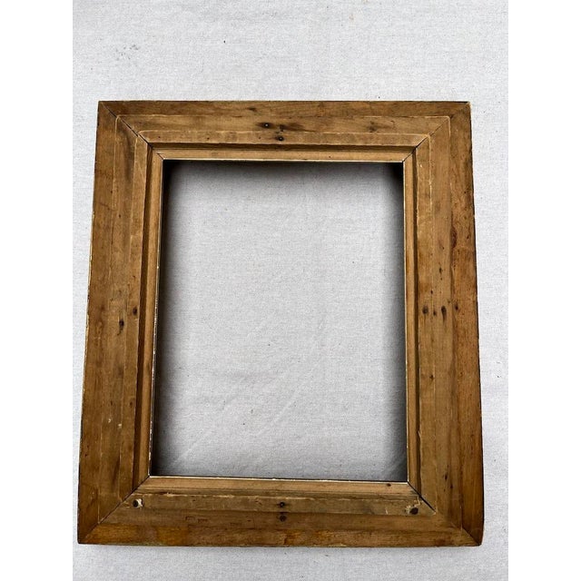 Brown Antique Wood Frame For Sale - Image 8 of 9