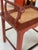 Chair in Ming Chinese style with High Backrest and Red Lacquer For Sale - Image 13 of 18