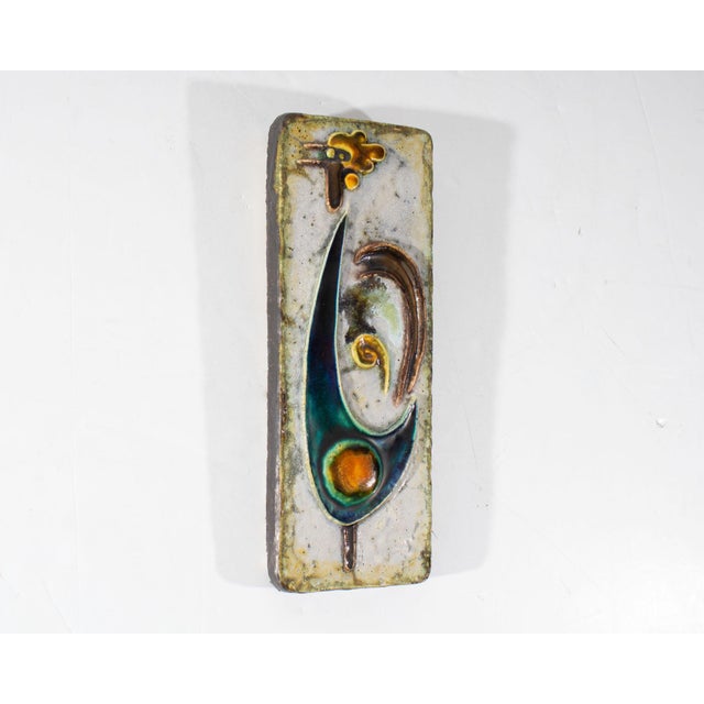 Mid-Century Modern German Ceramic Wall Tile Plaque by Helmut Friedrich Schäffenacker For Sale - Image 3 of 7