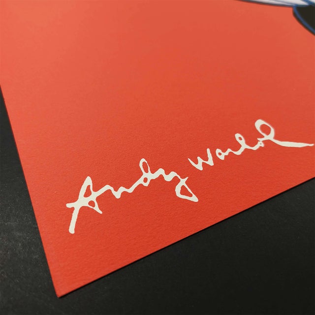 Pop Art 1980s Big Andy Warhol "Mickey Mouse" Red Limited Edition Lithograph For Sale - Image 3 of 5