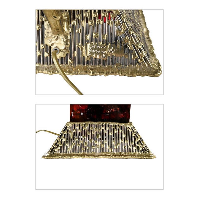 Fractal Resin Lamp by Henri Fernandez For Sale - Image 6 of 7