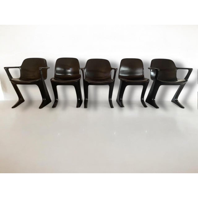 Vintage Kangaroo Chairs by Ernst Moeckl & Siegfried Mehl for Horn Collection, 1960s, Set of 5 For Sale - Image 10 of 18