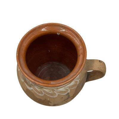 Early 20th Century Antique Hungarian Glazed Terracotta Vessel For Sale - Image 5 of 5