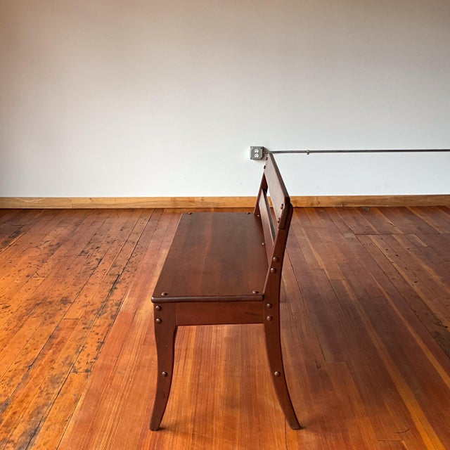 19th Century 19th Century Rustic Farmhouse Bench For Sale - Image 5 of 14