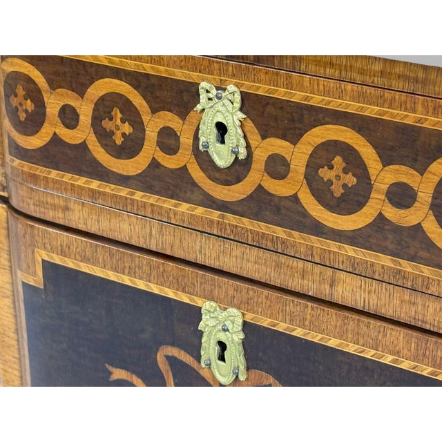 Louis Xvi, Commode, Bronze, Parquetry, Faux Marble, France, 20th C. For Sale - Image 14 of 15