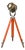 Orange Theater Spotlight Floor Lamp from ADB Belgium, 1960s For Sale