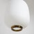 Chandelier in White Opaline Glass and Brass, 1950s For Sale - Image 12 of 14