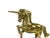 Vintage Brass Unicorn Horse Figurine Model For Sale - Image 6 of 7