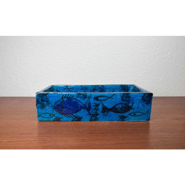 Mid-Century Modern Pesce Fish Studio Pottery Bowl by Aldo Londi for Bitossi, Italy, 1960s For Sale - Image 6 of 18