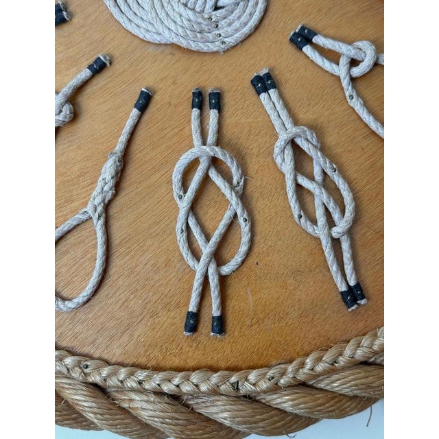 Vintage Nautical Rope Knot Wall Sculpture, 1970s For Sale - Image 4 of 12
