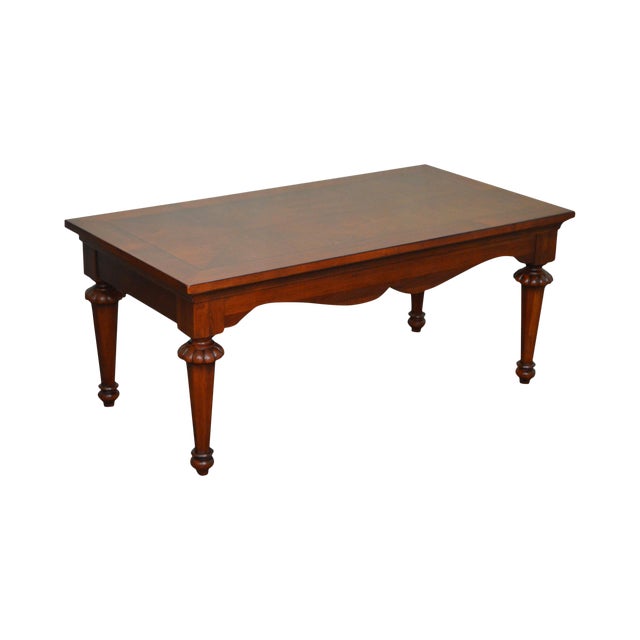 Lexington Cherry Wood Regency Style Rectangular Coffee Table Chairish