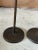 Pair of Tropical Coastal Palm Tree Metal Candlesticks With Verdigris Green Fronds For Sale In Naples, FL - Image 6 of 12