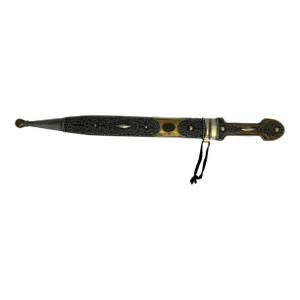 Double-Edged Kindjal Dagger With Silver Filigree and Parcel Gilding, Circa 1950-1970