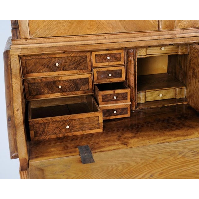 South Jutland Louis XVI Oak Secretaire Cabinet, 1900 For Sale - Image 4 of 11