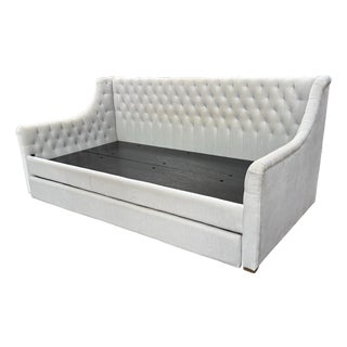 Twin Size Restoration Hardware Devyn Tufted Daybed + Trundle For Sale