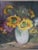 1980s Pair of Oil on Canvas of Still Life Sunflowers - Signed For Sale - Image 5 of 17
