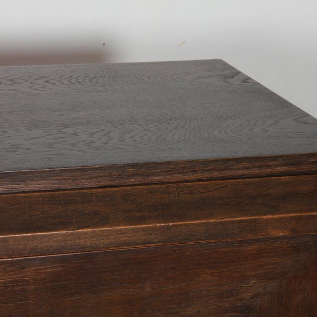Wood French Brown Oak Sideboard, 1940s For Sale - Image 7 of 9