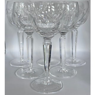 Waterford Sheila Cut Wine Hock Glasses - Set of 6 For Sale