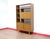A fabulous room divider made by renowned furniture maker Schreiber, this Mid Century Modern vintage display cabinet offers...