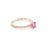 Diamond Tourmaline Rubellite Ring 6.5 18k Gold 1.04 TCW Certified For Sale - Image 4 of 6