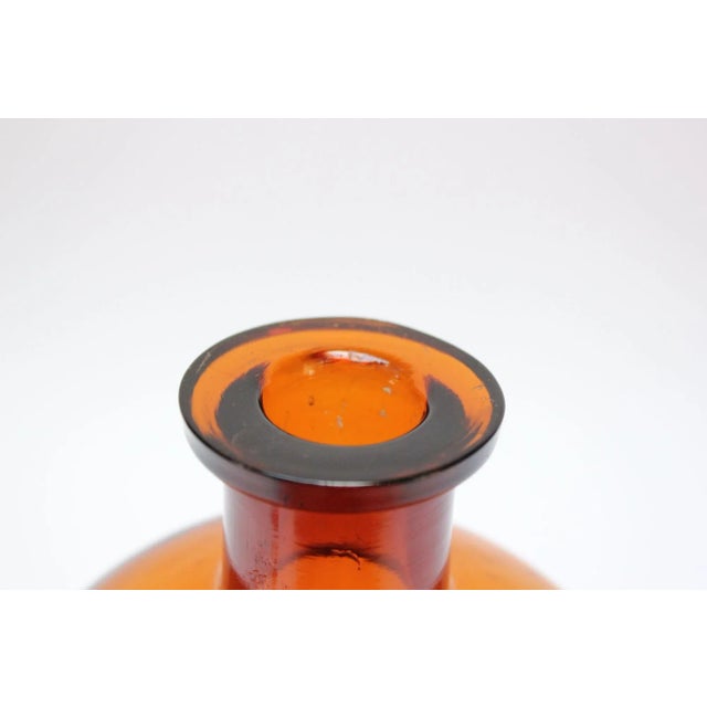 Vintage American Amber Glass Apothecary/Medicine Bottle For Sale - Image 10 of 13