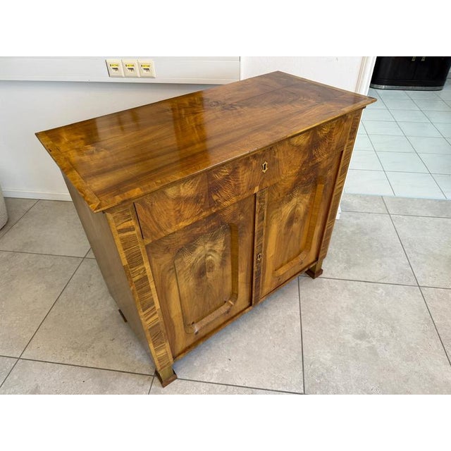 2000 - 2009 Biedermeier Trumeau in Walnut Veneer For Sale - Image 5 of 18