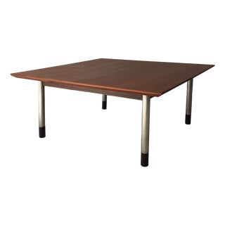 Mid-Century Modern Italian Coffee Table in Wood and Metal, 1960s For Sale