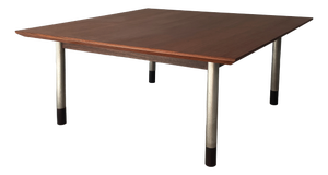 Mid-Century Modern Italian Coffee Table in Wood and Metal, 1960s
