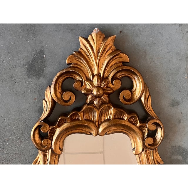 19th Century Antique Gold Cornucopia Mirror For Sale In Miami - Image 6 of 7
