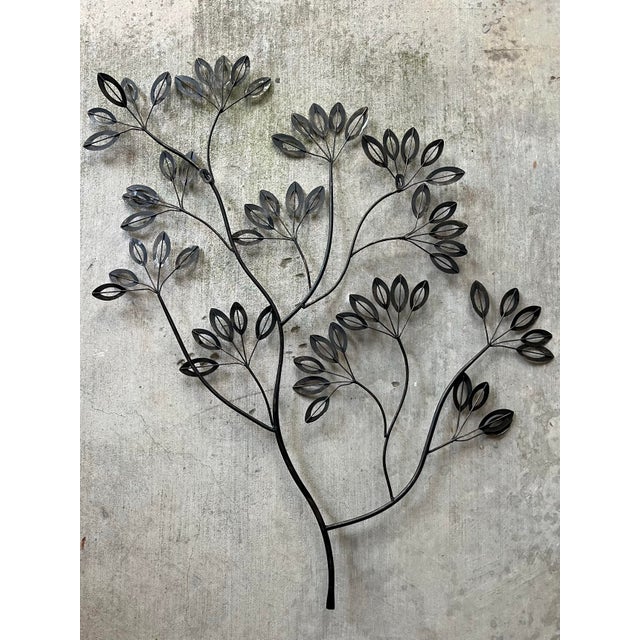 Amber Curtis Jere-Style Large Gold Amber Toned Tree of Life Wall Hanging Sculpture For Sale - Image 8 of 11