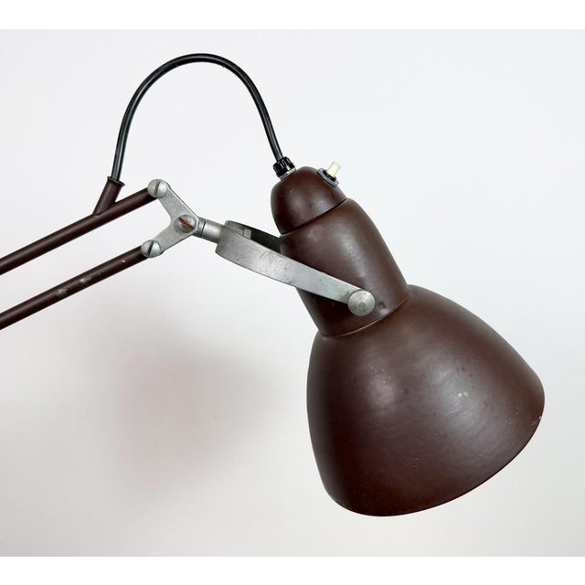 Vintage Brown Architect Table Lamp from Napako, 1950s For Sale - Image 15 of 18