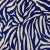 Modern Designer Vicki Payne Free Spirit Navy Blue & Taupe Zebra Animal Print Pillows- a Pair For Sale - Image 3 of 8