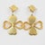 Kenzo Kenzo Gilded Metal and Acrylic Four-Leaf Clover Dangle Clip-on Earrings For Sale - Image 4 of 9