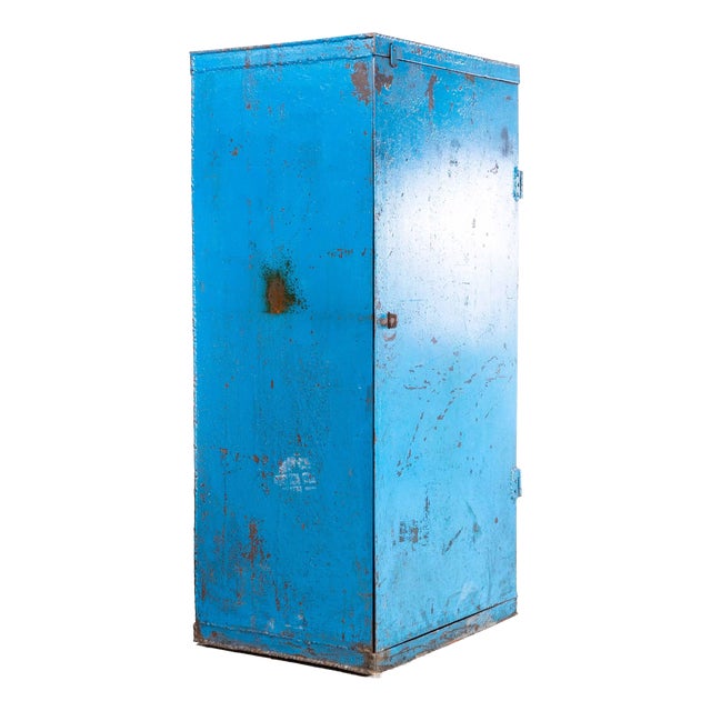 Industrial Metal Storage Cabinet, 1950s For Sale