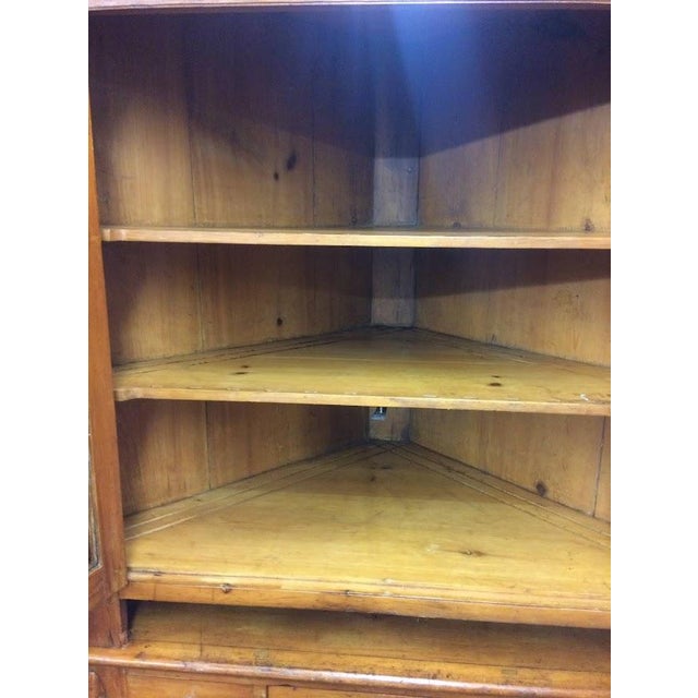 Item: Antique Corner Cabinet in Rustic Pine. Age & Condition: Circa 1850. Good, with signs of age and character....