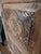 Stunning Antique Indonesian Carved Teakwood Cabinet With Majolica Ceramic Tiles For Sale - Image 4 of 14